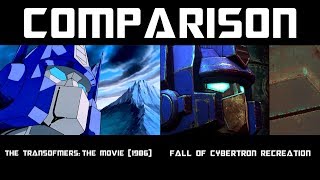 Transformers G1 Optimus Prime VS Megatron Remake Comparison [upl. by Yerffe]