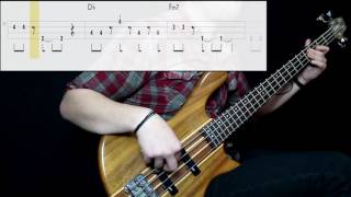 David Bowie  Ashes To Ashes Bass Cover Play Along Tabs In Video [upl. by Nanis]