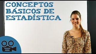 Conceptos básicos de Estadística [upl. by Chelsae]