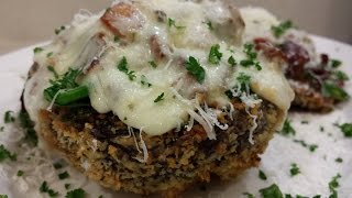 STUFFED PORTOBELLO MUSHROOMS AIR FRYER [upl. by Primalia]