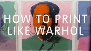 How to Print Like Warhol  Tate [upl. by Wesle]