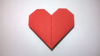 COMO HACER UN CORAZON DE PAPEL  How to make a paper heart [upl. by Yevol]