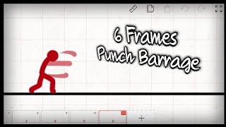 The EASIEST Punch Barrage Animation Tutorial Flipaclip [upl. by Nhguavad]