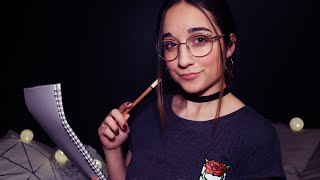 ASMR Português Desenhandote  Sketching You Roleplay [upl. by Ellenehc]