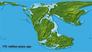 Continental Drift from Pangea to Today [upl. by Mountford]