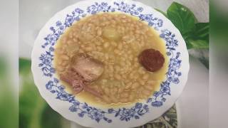 RECETA FÁCIL de JUDÍAS BLANCAS con CHORIZO y PANCETA [upl. by Bazil]