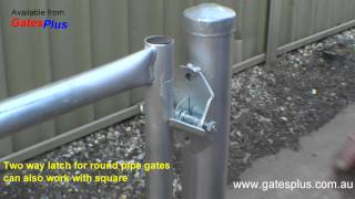 Gate Latch 2 way for round pipe and square [upl. by Aniahs]