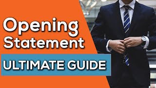 ULTIMATE GUIDE  Opening Statements at Trial  10 Steps to SUCCESS [upl. by Pepi51]