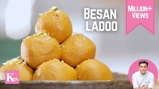 Besan Ladoo recipe  Chickpea Laddu  बेसन के लड्डू  Diwali Special  Chef Kunal Kapur [upl. by Kandace]