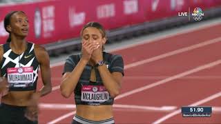 Sydney McLaughlin Smashes World Record In The 400m Hurdles [upl. by Notneiuq]