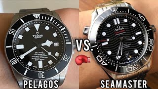 MIGHTY 4K DIVE WATCH SHOWDOWN Tudor Pelagos vs Omega Seamaster [upl. by Iror]