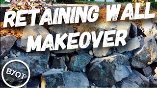 DIY RETAINING WALL RESTORATION [upl. by Danczyk]