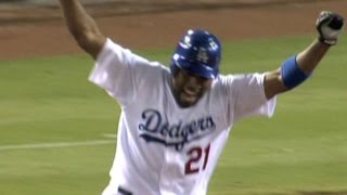 Dodgers tie game with four straight homers [upl. by Aroc985]