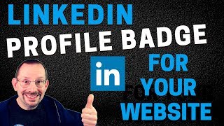 How to Add a LinkedIn Profile Badge to Your WordPress Website [upl. by Enyal]