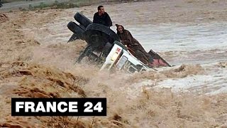 Inondations au MAROC  au moins 28 morts dans des précipitations dintensité quotexceptionnellequot [upl. by Anastice]