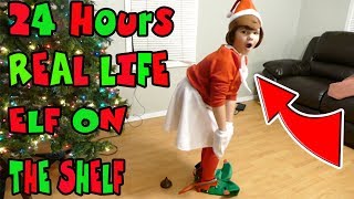 24 Hours Elf On The Shelf In Real Life Dressing Up Like My Elf For 24 Hours [upl. by Enelahs42]