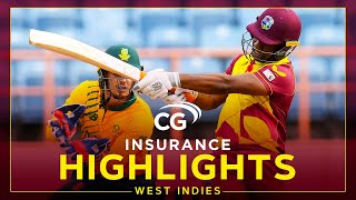 Highlights  West Indies vs South Africa  Lewis amp Gayle Star  1st CG Insurance T20I 2021 [upl. by Fleeman]