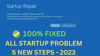 ✅How To Fix Startup Repair Couldn’t Repair Your PC In Windows 10115 New Methods 2024 Boot Issue [upl. by Ellenyl192]