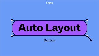 Figma tutorial Auto layout button [upl. by Relly797]