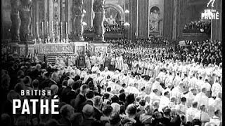 Pope John Crowned 1958 [upl. by Jemmie472]