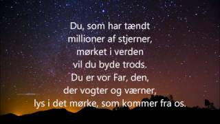 Du som har tændt millioner af stjerner  m lyrics [upl. by Gerger585]