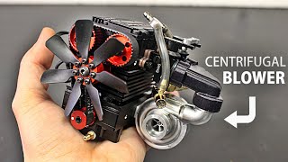 Micro SUPERCHARGER on the TWIN Cylinder 4 Stroke Engine  First impressions [upl. by Inig]