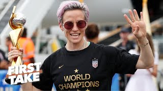 Pay equality at the forefront of the USWNT parade  First Take [upl. by Soraya]