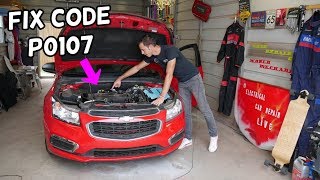 FIX CODE P0107 MANIFOLD ABSOLUTE PRESSURE SENSOR MAP SENSOR CHEVROLET CRUZE CHEVY SONIC [upl. by Ronel]