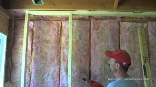 Framing A Basement Wall [upl. by Ezeerb]