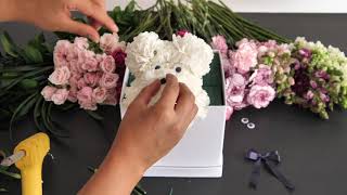 Dog Floral Arrangement  Easy DIY Instructions [upl. by Latt]