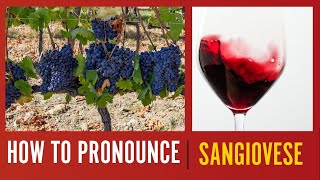 How to Pronounce Sangiovese [upl. by Corie46]