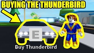 GETTING the 5 MILLION THUNDERBIRD FLYING CAR  Roblox Mad City [upl. by Ruosnam]