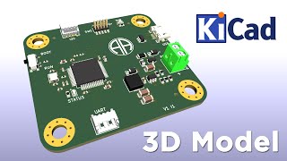 KiCAD  PCB Design amp Development  3D Model [upl. by Ytirahs]