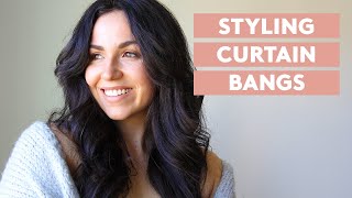 How To Style Curtain Bangs [upl. by Hsaniva732]