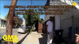 Body camera footage released of Black man arrested while taking out trash l GMA [upl. by Violette568]