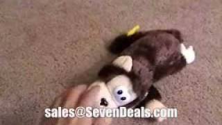 Rollover Laughing Monkey Plush Toy [upl. by Philbrook]