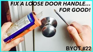 How To Fix A Loose Door Handle  DIY LIFE HACK [upl. by Christabel6]