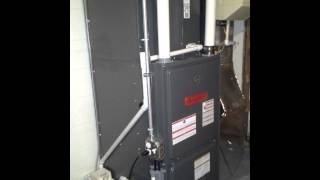 GOODMAN High Efficiency Gas Furnace Installation [upl. by Shanleigh]