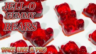 Easy JELLO Gummy Bears Recipe [upl. by Sadnalor]