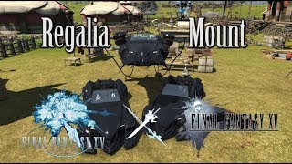 FFXIV FFXV Regalia Car Mount [upl. by Tenner]