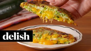 Zucchini Grilled Cheese  Delish [upl. by Daas]