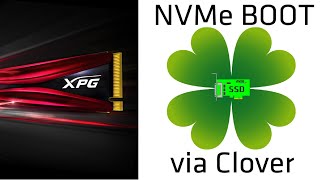 How to boot from NVME using Clover  NVME PCIe Adapter [upl. by Aibsel]