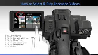 Panasonic  Camcorders  HCX1000  Playback options [upl. by Agna]