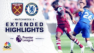 West Ham United v Chelsea  PREMIER LEAGUE HIGHLIGHTS  8202023  NBC Sports [upl. by Eillehs]