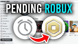 How To See Pending Robux  Full Guide [upl. by Delmar]