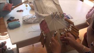 Making Bobbin Lace in Camarinas Spain [upl. by Dunc]