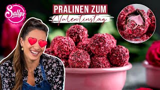 Pralinen Rezept  Valentinstagsrezept  Sallys Welt [upl. by Anihsak]