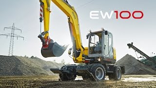 Wacker Neuson Wheeled Excavator EW100 [upl. by Pascia]