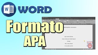 📚Domina el Formato APA en Word 🚀 Guía Rápida para Trabajos Escolares 🎓 [upl. by Jasun207]