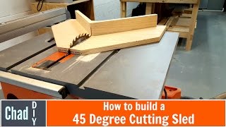 Simple 45 Degree Crosscut Sled [upl. by Yunick]